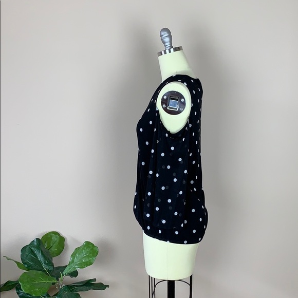 INC International Concepts Black & White Top Small - Picture 3 of 5